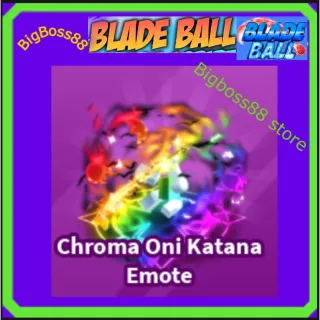 Chroma Oni Katana Emote - Blade Ball