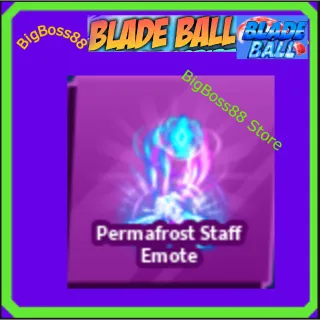 Permafrost Staff Emote - Blade Ball