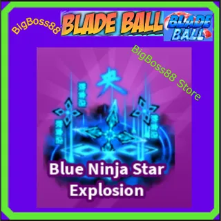 Blue Ninja Star Explosion - Blade Ball