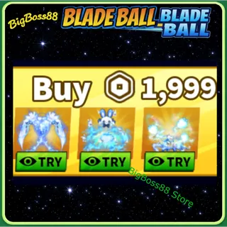 Dual Blue Bunny Scythe - Blade Ball