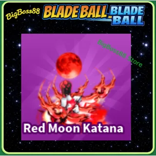 Red Moon Katana Emote - Blade Ball