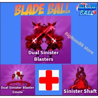 Dual Sinister Blasters Full set - Blade Ball