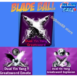 Dual Yin Yang Greatsword Full set - Blade Ball