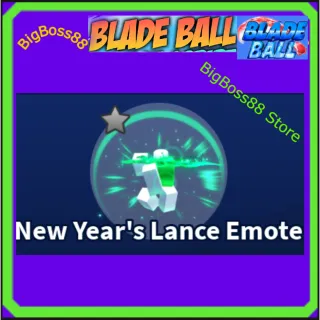 New Year's Lance Emote - Blade Ball