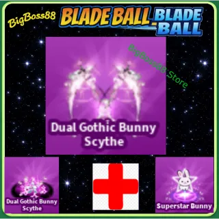 Dual Gothic Bunny Scythe Full set - Blade Ball