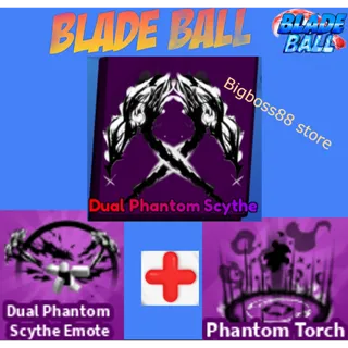 Dual Phantom Scythe Full set - Blade Ball