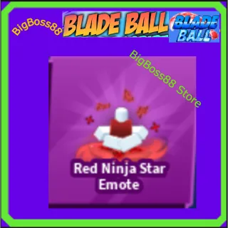 Red Ninja Star Emote - Blade Ball