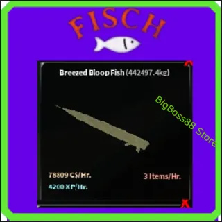 Breezed loop Fish ( Aquarium ) 78.8K C$ per hour 4.2k Xp - Fisch