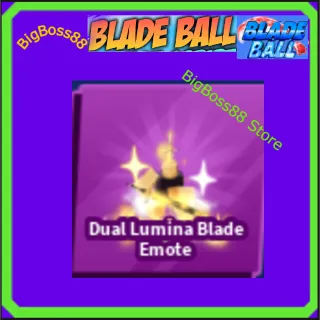 Dual Lumina Blade Emote - Blade Ball