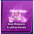 Dual Blossom Scythes Emote - Blade Ball