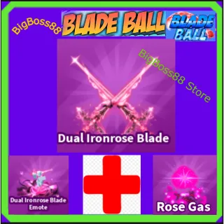 Dual Ironrose Blade Full set - Blade Ball