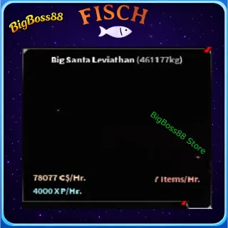 Big Santa Leviathan ( Aquarium ) 78K C$ per hour 4k Xp - Fisch