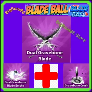 Dual Gravebone Blade Full set - Blade Ball