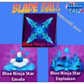 Blue Ninja Star Full set - Blade Ball