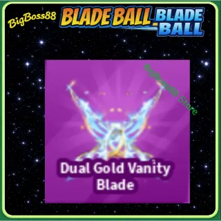 Dual Gold Vanity Blade - Blade Ball