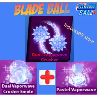 Dual Vaporwave Crusher Full set - Blade Ball