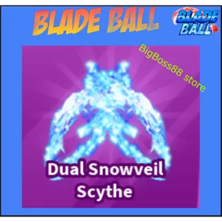 Dual Snowveil Scythe - Blade Ball