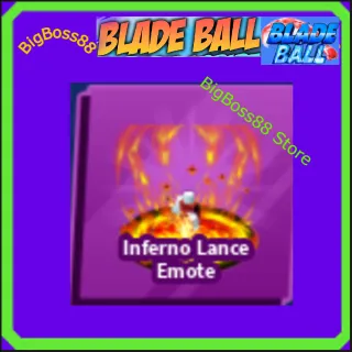 Inferno Lance Emote - Blade Ball