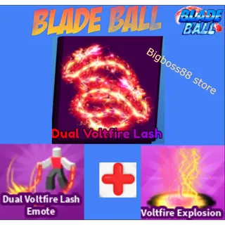 Dual Voltfire Lash Full set - Blade Ball