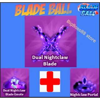 Dual Nightclaw Blade Full set - Blade Ball