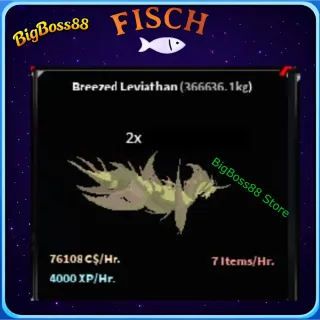 Breezed Leviatha 2 ( Aquarium ) 76.1K C$ per hour 4k Xp - Fisch