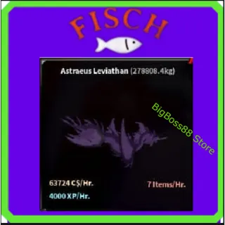 Astraeus Leviathan ( Aquarium ) 63.7K C$ per hour 4k Xp - Fisch