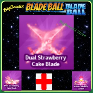 Dual Strawberry Cake Blade Full set - Blade Ball
