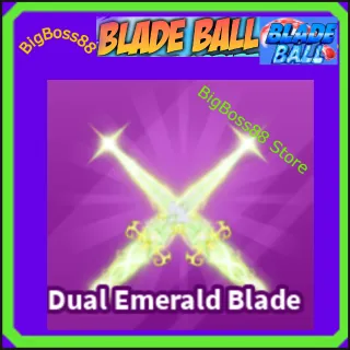 Dual Emerald Blade - Blade Ball
