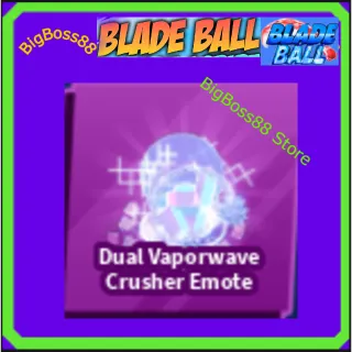 Dual Vaporwave Crusher Emote - Blade Ball