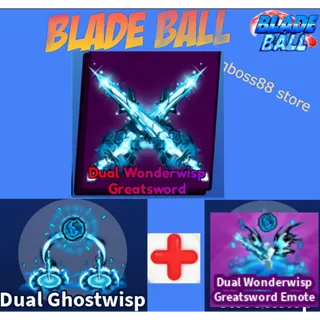 Dual Wonderwisp Greatsword Full set - Blade Ball