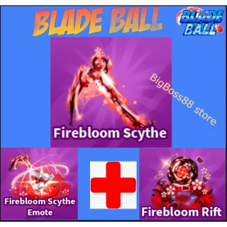 Firebloom Scythe Full Set - Blade Ball