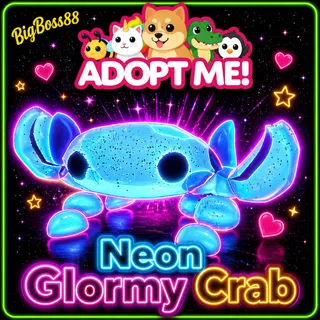 Neon Glormy Crab - Adopt Me