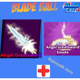 Angel Greatsword + Emote - Blade Ball