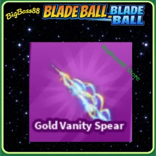 Gold Vanity Spear - Blade Ball