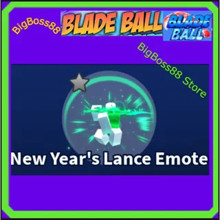 New Year's Lance Emote - Blade Ball