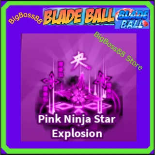 Pink Ninja Star Explosion - Blade Ball