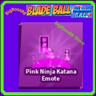 Pink Ninja Katana Emote - Blade Ball