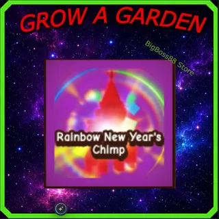 Rainbow New Year's Chimp - Grow A Garden