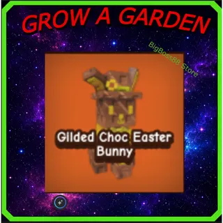 Gilded Choc Easter Bunny - Grow A Garden
