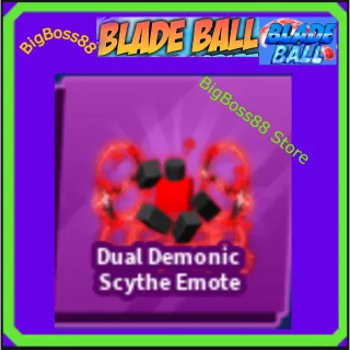 Dual Demonic Scythe Emote - Blade Ball