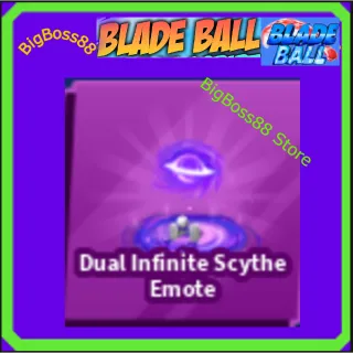 Dual Infinite Scythe Emote - Blade Ball