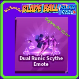 Dual Runic Scythe Emote - Blade Ball