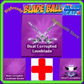 Dual Corrupted LoveBlade Full set - Blade Ball