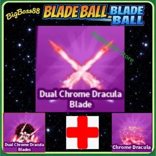 Dual Chrome Dracula Blade Full set - Blade Ball