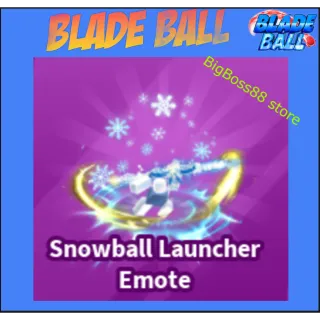 Snowball Launcher Emote - Blade Ball