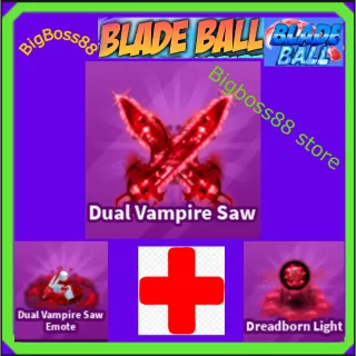 Dual Vampire Saw Full set - Blade Ball