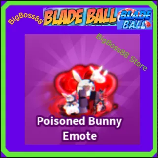 Poisoned Bunny Emote - Blade Ball