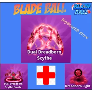 Dual Dreadborn Scythe Full set - Blade Ball
