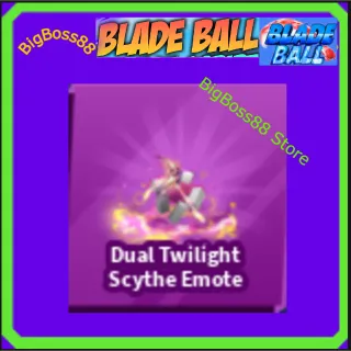 Dual Twilight Scythe Emote - Blade Ball