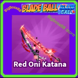 Red Oni Katana - Blade Ball